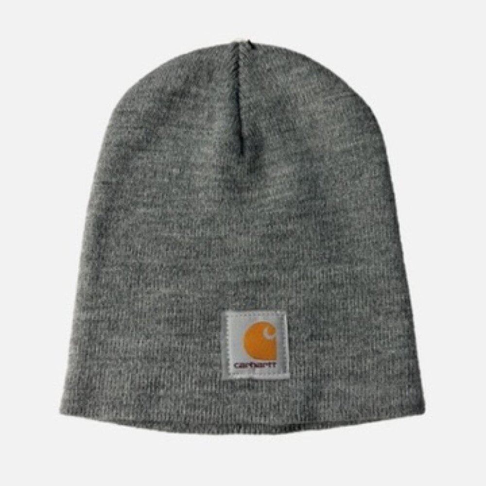 NWT Carhartt Knit Beanie Heather Grey Skanska Embroidery Breast Cancer Awareness